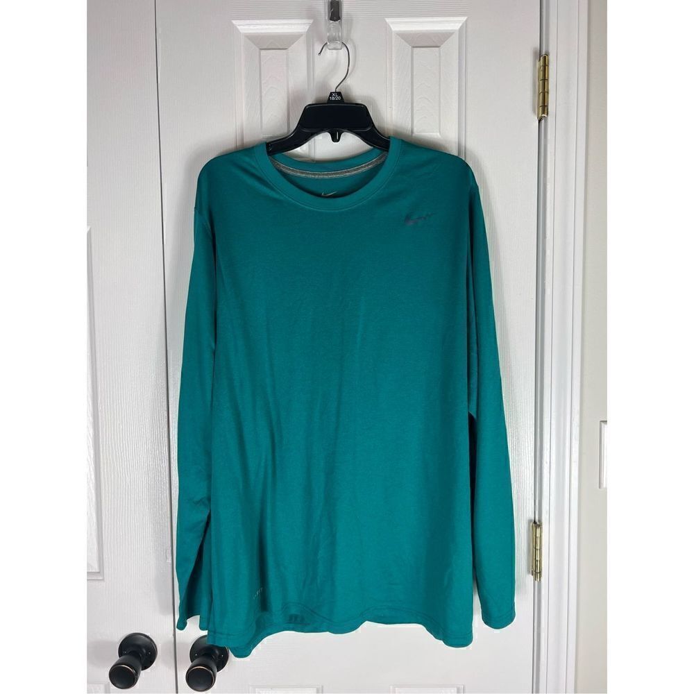 Nike Mens Dri Fit Teal Shirt Size XXL
